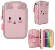 Depesche Federtasche DEPESCHE Princess Mimi Federtasche Katze 2 F&auml;cher rosa