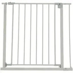 relaxdays T&uuml;rschutzgitter Treppenschutzgitter 75&ndash;100 cm (mit Verl&auml;ngerung), grau,