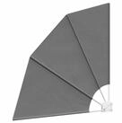 vidaXL Balkonsichtschutz Balkon Sichtschutz 140 x 140 cm Polyester Hellgrau (1-St)
