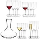 Villeroy & Boch Glas Maxima Karaffe und Gl&auml;serset 17er Set, 17-tlg., Glas