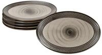 M&Auml;SER Servierplatte M&auml;ser Prospero 6x Platte oval 24,4cmx16,8cm braun Porzellan