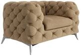S-Style M&ouml;bel Chesterfield-Sessel Kalina mit silbernen Metall F&uuml;&szlig;en, mit