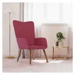 vidaXL Relaxsessel, Relaxsessel Weinrot Samt