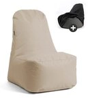 mokebo Sitzsack Der D&auml;umchendreher (in Beige), Made in Germany, Gaming Sitzsack,