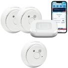 Homematic IP Starter Set Rauchwarnmelder - Rauchmelder 3 R&auml;ume Smart-Home-Zubeh&ouml;r