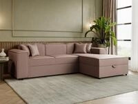 MIRJAN24 Ecksofa Santos L Boucle, mit Bettkasten und Schlaffunktion, L-Form,