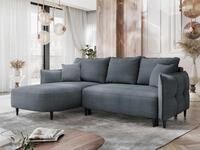 MIRJAN24 Ecksofa Sycylia, mit Schlaffunktion und Bettkasten, Holzf&uuml;&szlig;e,