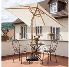 Sekey Sonnenschirm 200 x 150 cm Holzoptik Balkonschirm Rechteckig Wasserdicht,