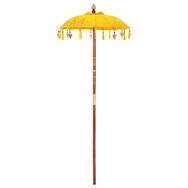 vidaXL Sonnenschirm Balinesischer Sonnenschirm Gelb 125 x 125 x 260 cm