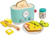 Hape Kinder-Toaster Kling, Pop-Up-Toaster-Set, (12-tlg), aus Holz