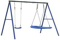 vidaXL Spielturm Schaukel-Set mit Schaukelsitz und Nestschaukel