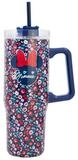 Disney Minnie Mouse Trinkflasche f&uuml;r unterwegs &ndash; 940 ml, mit Strohhalm,