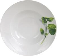 CreaTable Pastateller Essteller Kr&auml;uter, (4 St), Teller Set f&uuml;r 4 Personen, wei&szlig;,