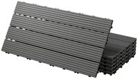 ECD Germany Terrassendielen WPC Bodenplatte Terrassenfliesen Fliesen mit...