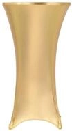 vidaXL Hussen-Set 2 St&uuml;ck Stretch-Tischdecken Golden 80 cm