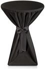 Beautissu Stehtischhusse Stehtischhusse Premium, &Oslash;60cm, Schwarz, mit Husse,