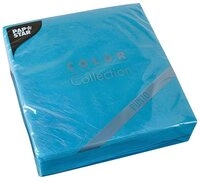 PAPSTAR Papierserviette 540 x 2-lagig PUNTO 1/4-Falz 38 cm x 38 cm t&uuml;rkis