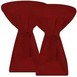 Beautissu Stehtischhusse 2X Premium Stehtischhusse Blickdicht Bordeaux &Oslash; 80-85 cm,