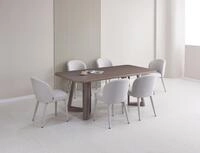 Selsey Esstisch Alisser, Design-Esstisch 200 x 100 cm, Nussbaum-Furnier