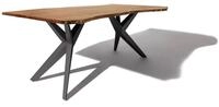 Massivmoebel24 Baumkantentisch FREEFORM (160x90x76 Akazie, Baumkantentisch Esstisch