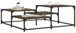 vidaXL Couchtisch Couchtisch R&auml;uchereiche 107x107x40 cm Holzwerkstoff (1-St)