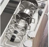 Yamazaki Schubladeneinsatz Tower Organizer platzsparend f&uuml;r Topfdeckel K&uuml;che
