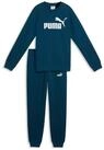 PUMA Trainingsanzug ESS NO1 LOGO CREW SWEAT SUIT FL B (2-tlg), zweiteilig, entspannte