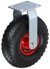 relaxdays Schwerlastrolle Bockrolle 3.00-4, Schwarz-Rot