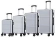 YONSLY Kofferset Reisekoffer-Set aus ABS und Aluminium mit Gr&ouml;&szlig;en S, M, L und XL, 4