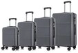 YONSLY Kofferset Reisekoffer-Set aus ABS und Aluminium mit Gr&ouml;&szlig;en S, M, L und XL, 4
