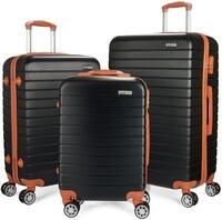 BRUBAKER Kofferset Paris - Hartschalen Koffer Set mit Handgep&auml;ck, 4 Rollen, (M, L
