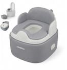 relaxdays Toilettentrainer T&ouml;pfchen 4-in-1 mit Deckel, grau