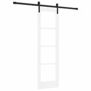 vidaXL Haust&uuml;r Schiebet&uuml;r ORKDAL Wei&szlig; und Schwarz 61 x 198,5 cm (1-St)