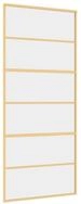 vidaXL Haust&uuml;r Schiebet&uuml;r Golden 90x205 cm ESG-Klarglas und Aluminium (1-St)