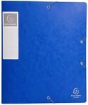 EXACOMPTA Archivcontainer 10x Archivbox R&uuml;cken 60mm Karton + 3 Klappen Gummizug A4