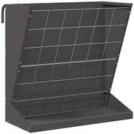 vidaXL Futterspender Heu Futterspender Schwarz 71 x 33 x 70 cm Kaltgewalzter Stahl