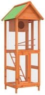 vidaXL Voliere, Braun 60x58,5x160 cm Massivholz Kiefer