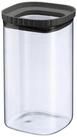 WESTMARK Vorratsdose aus Glas mit Silikondeckel, eckig, stapelbar, 1500 ml,