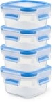 Emsa Frischhaltedose Clip & Close, Kunststoff, (Set, 8-tlg., 4 Frischhaltedose mit