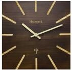 Holzwerk Funkwanduhr Eckige Designer Loft Funk Holz Wand Uhr (Nahezu lautloses