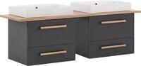 Schildmeyer Waschtisch Duo, Waschtisch, Made in Germany, B: 165 cm, Solide