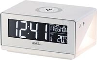 AMS Quarzwecker T1300 Wecker, digital Wecker, Schlafzimmer. Ladestation