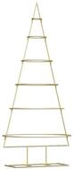 vidaXL K&uuml;nstlicher Weihnachtsbaum Metall Weihnachtsbaum Gold 148 cm