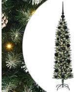 vidaXL K&uuml;nstlicher Weihnachtsbaum K&uuml;nstlicher schlanker Weihnachtsbaum Gr&uuml;n und