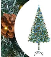 vidaXL K&uuml;nstlicher Weihnachtsbaum K&uuml;nstlicher Weihnachtsbaum Gr&uuml;n 180 cm PVC und