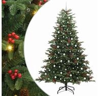 vidaXL Christbaumschmuck K&uuml;nstlicher Weihnachtsbaum mit 300 LEDs mit St&auml;nder Gr&uuml;n