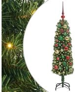vidaXL LED Baum K&uuml;nstlicher Weihnachtsbaum mit 150 LEDs mit St&auml;nder Gr&uuml;n 120 cm
