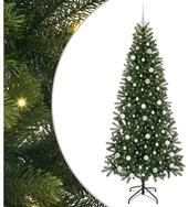 vidaXL LED Baum K&uuml;nstlicher Weihnachtsbaum mit 300 LEDs Gr&uuml;n 210 cm PE und PVC