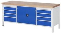 RAU Werkbank Rau Werkbank h&ouml;henverstellbar 8909A2, B2000xT700xH840-1040mm, 8x Schub