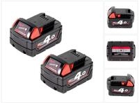 Milwaukee Akku Starter 18V Set mit 2x M18 B4 Akku 4,0Ah (4932430063) Akkupacks